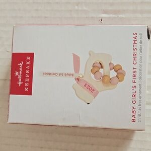 2023 Hallmark Keepsake Ornament Baby Girl's First Christmas